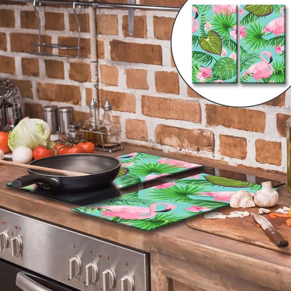 GLASSKÆREBRÆT 2x 30x52 FLAMINGOER