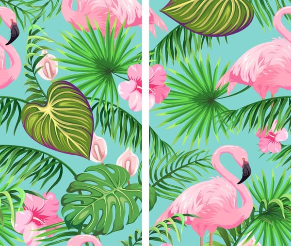 GLASSKÆREBRÆT 2x 30x52 FLAMINGOER