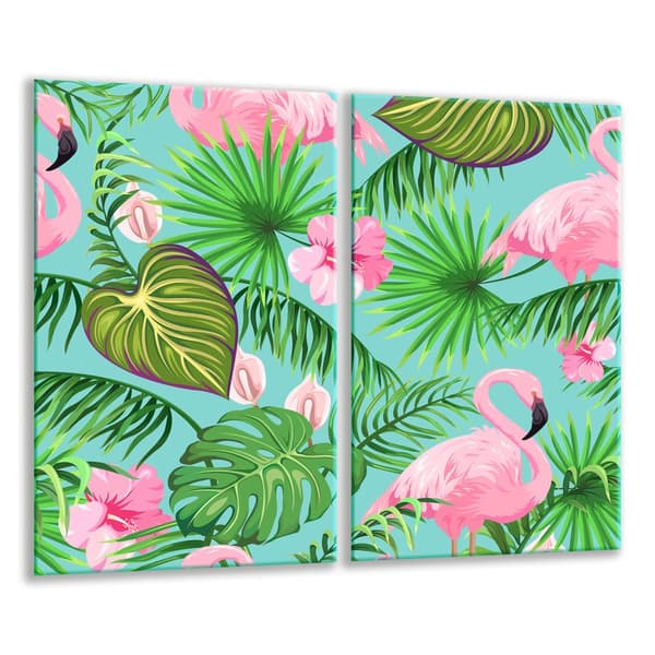 GLASSKÆREBRÆT 2x 30x52 FLAMINGOER