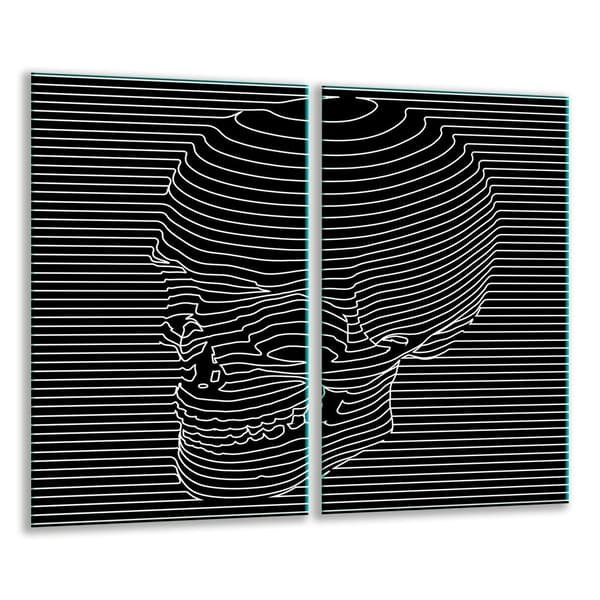 GLAS SKÄRBRÄDA 2x 30x52 SVART