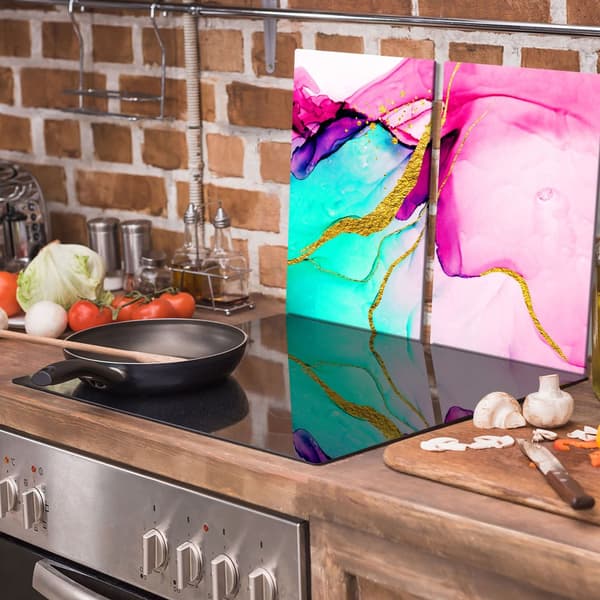 SKÄRBRÄDA I GLAS 2x 30x52 MARMOR