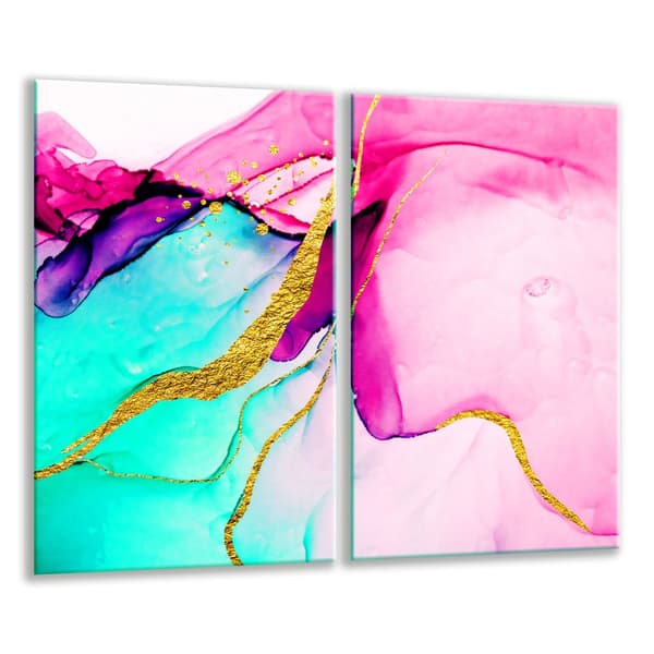 SKÄRBRÄDA I GLAS 2x 30x52 MARMOR