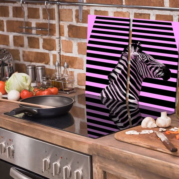 GLAS SKÄRBRÄDOR 2x 30x52 ZEBRA