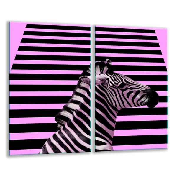 GLAS SKÄRBRÄDOR 2x 30x52 ZEBRA