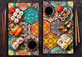 Pikkukuva 7 / 11: LASINEN LEIKKUULAUTA 2 x 30x52 MOSAIIKKI