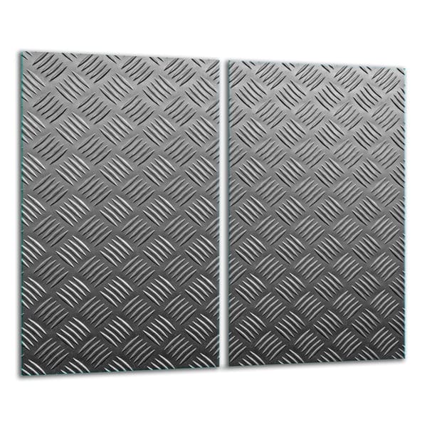 SKÄRBRÄDA I GLAS 2x 30x52 GRÅ