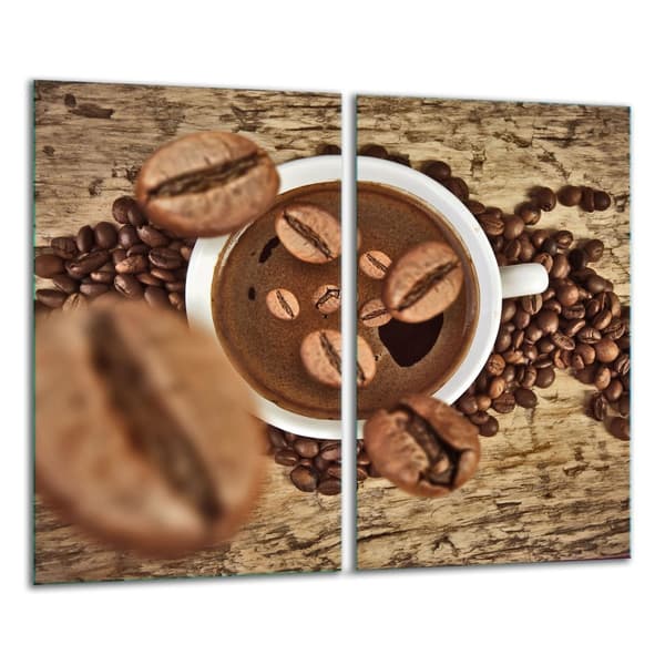 SKÄRBRÄDA I GLAS 2x 30x52 KAFFE