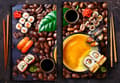 Miniatyrbild 7 av 11: SKÄRBRÄDA I GLAS 2x 30x52 KAFFE