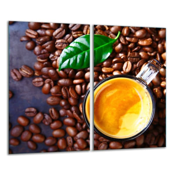 SKÄRBRÄDA I GLAS 2x 30x52 KAFFE