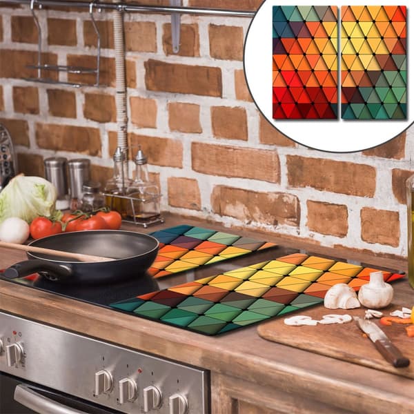 GLAS SKÆREBRÆT 2x 30x52 MOSAIK
