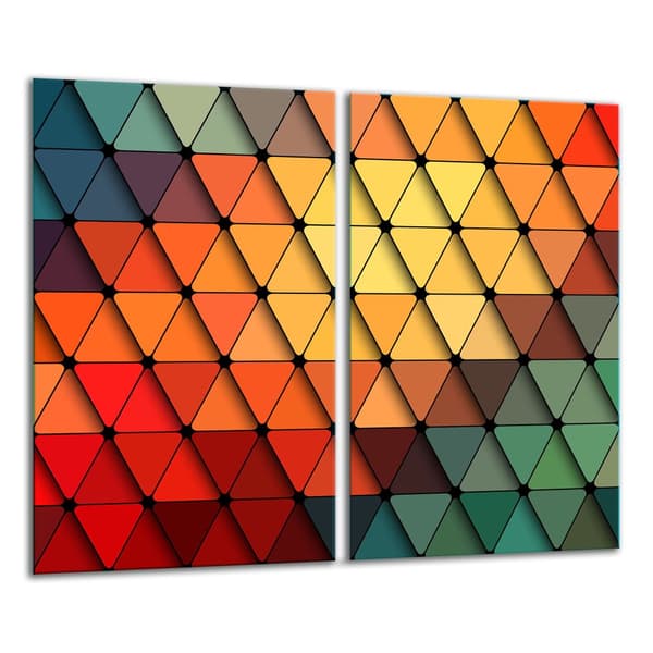 GLAS SKÆREBRÆT 2x 30x52 MOSAIK