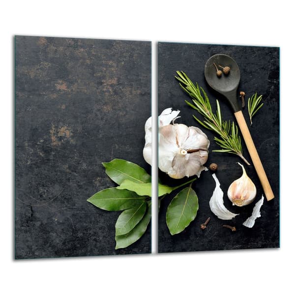 GLAS SKÆREBRÆT 2x 30x52 BLOMST