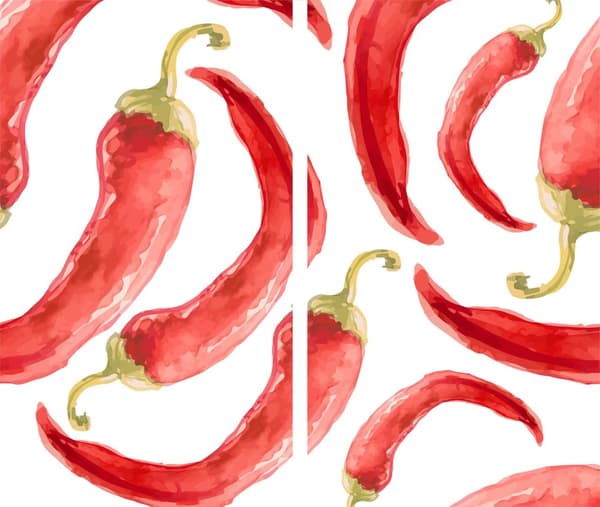 SKÄRBRÄDA I GLAS 2x 30x52 PAPRIKA