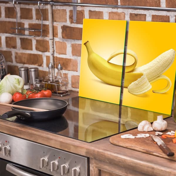 GLAS SKÄRBRÄDA 2x 30x52 BANAN