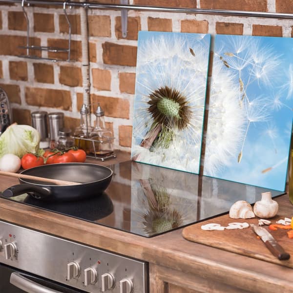GLAS SKÆREBRÆT 2x 30x52 BLOMST