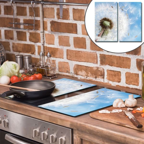 GLAS SKÆREBRÆT 2x 30x52 BLOMST