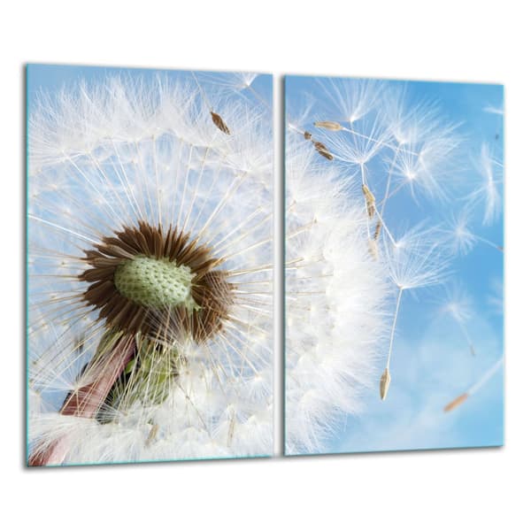 GLAS SKÆREBRÆT 2x 30x52 BLOMST
