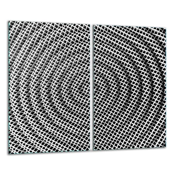 GLAS SKÄRBRÄDA 2x 30x52 MÖNSTER