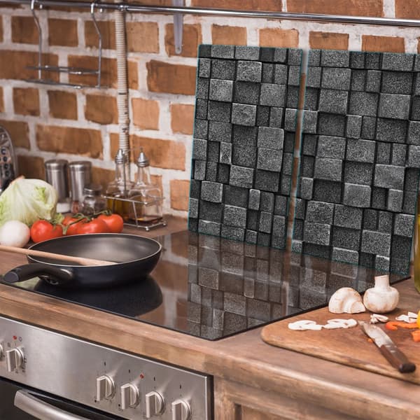 GLAS SKÄRBRÄDA 2x 30x52 MÖNSTER