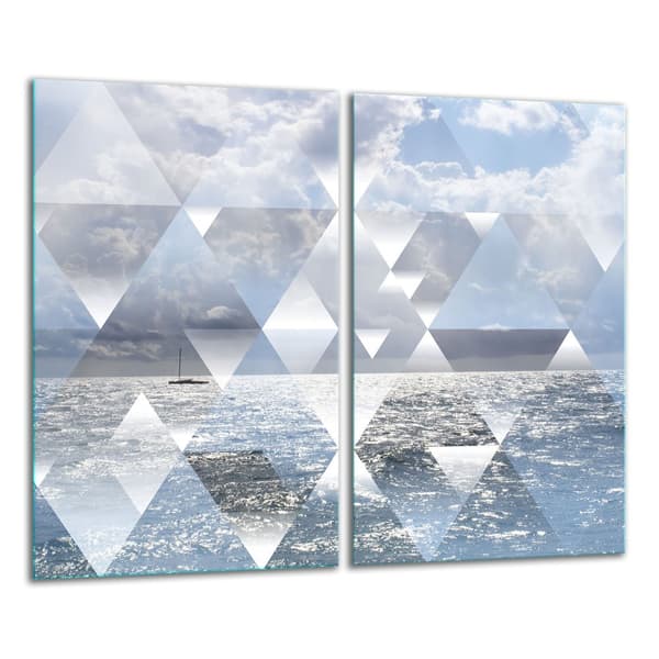 GLAS SKÆREBRÆT 2x 30x52 MOSAIK