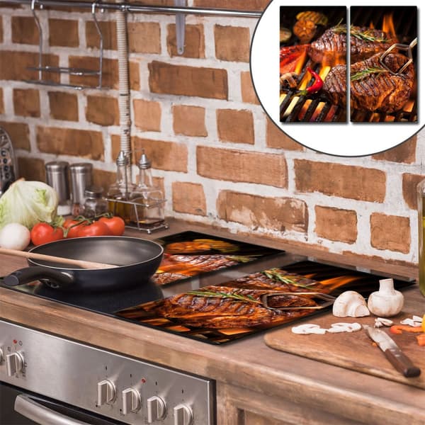 GLAS SKÄRBRÄDA 2x 30x52 GRILL