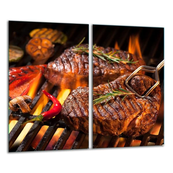 GLAS SKÄRBRÄDA 2x 30x52 GRILL