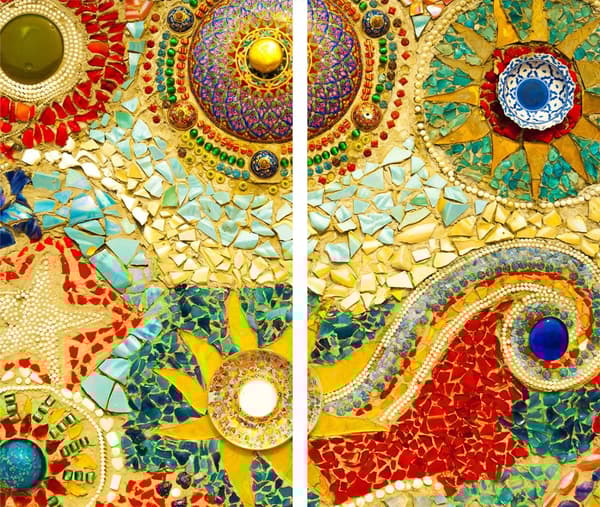 LASINEN LEIKKUULAUTA 2 x 30x52 MOSAIIKKI