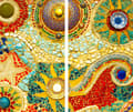 Pikkukuva 2 / 11: LASINEN LEIKKUULAUTA 2 x 30x52 MOSAIIKKI