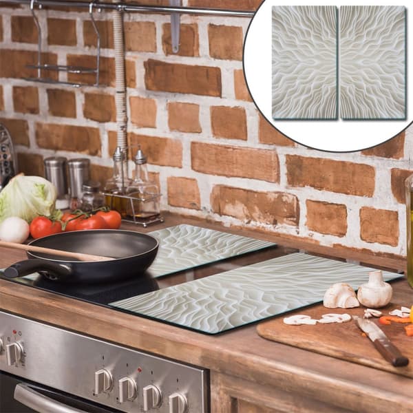 GLAS SKÆREBRÆT 2x 30x52 MØNSTER