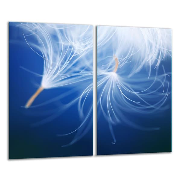GLAS SKÆREBRÆT 2x 30x52 BLOMSTER