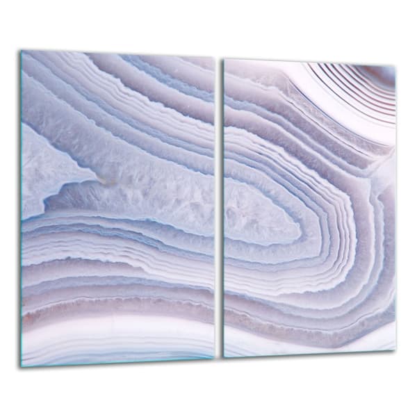 GLAS SKÆREBRÆT 2x 30x52 MARMOR