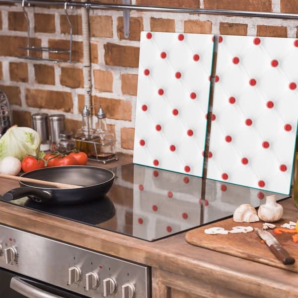 GLAS SKÄRBRÄDA 2x 30x52 MÖNSTER