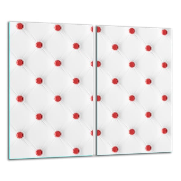 GLAS SKÄRBRÄDA 2x 30x52 MÖNSTER