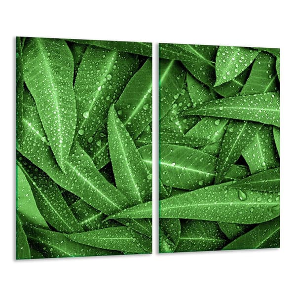 GLAS SKÄRBRÄDA 2x 30x52 GRÖN