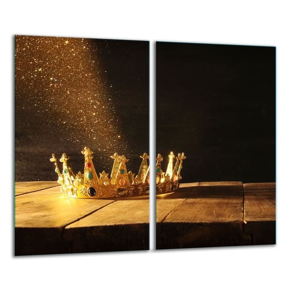 GLAS SKÄRBRÄDA 2x 30x52 SVART