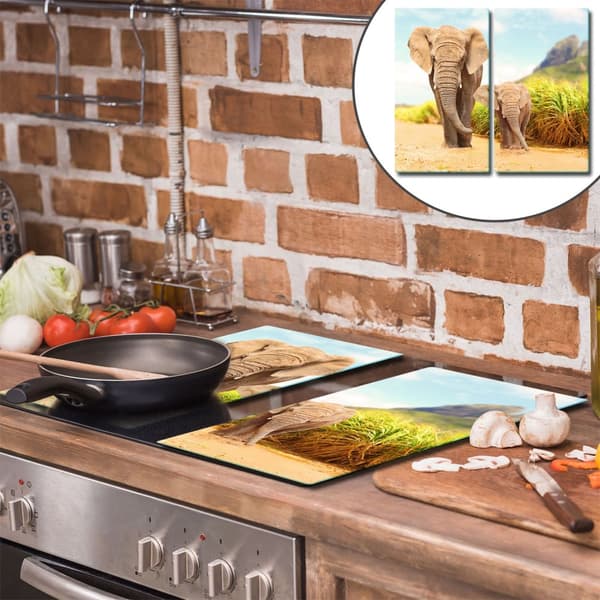 GLAS SKÆREBRÆT 2x 30x52 ELEFANT