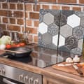 Miniatyrbillede 3 af 11: GLAS SKÆREBRÆT 2x 30x52 MOSAIK