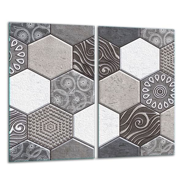 GLAS SKÆREBRÆT 2x 30x52 MOSAIK