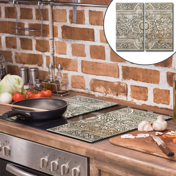 GLAS SKÆREBRÆT 2x 30x52 MOSAIK