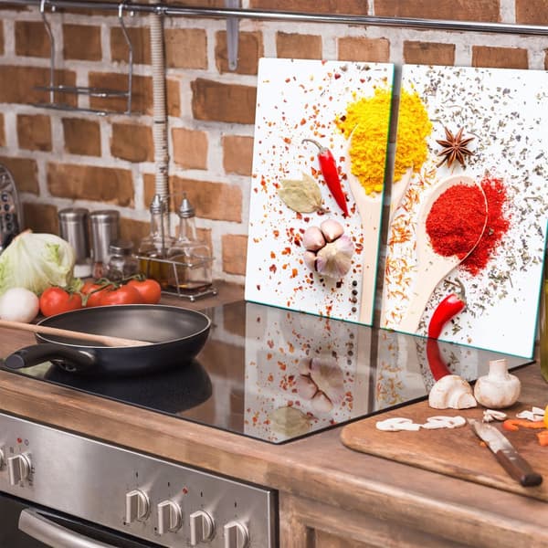 GLAS SKÆREBRÆT 2x 30x52 KRYDDERIER