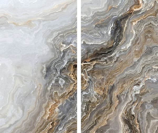 GLAS SKÆREBRÆT 2x 30x52 MARMOR