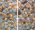 Pikkukuva 2 / 11: LASINEN LEIKKUULAUTA 2 x 30x52 MOSAIIKKI