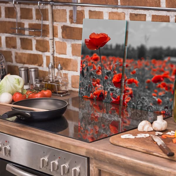 GLAS SKÆREBRÆT 2x 30x52 BLOMSTER