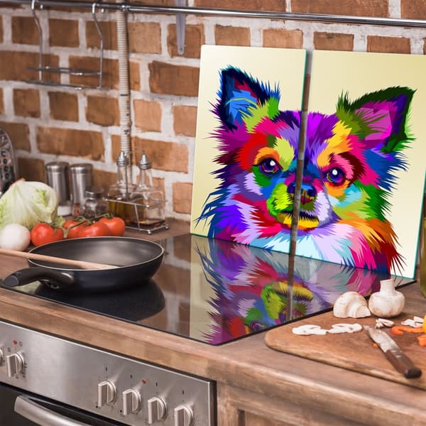 SKÄRBRÄDOR I GLAS 2x 30x52 HUND