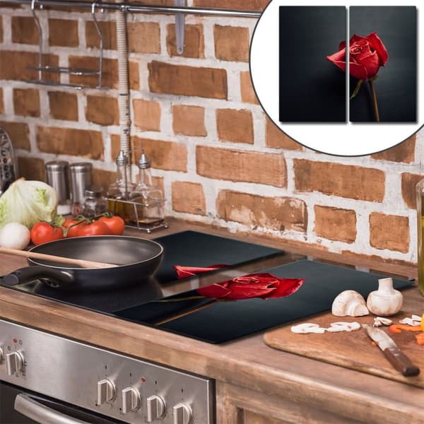 GLAS SKÆREBRÆT 2x 30x52 ROSE