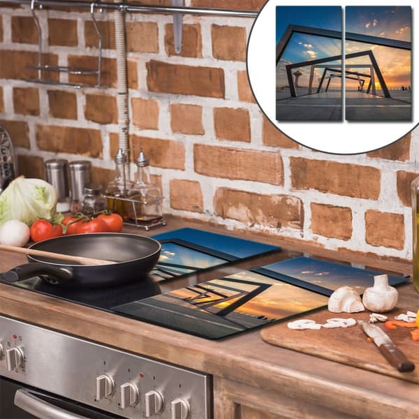 GLAS SKÆREBRÆT 2x 30x52 LANDSKAB