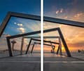 Miniatyrbillede 2 af 11: GLAS SKÆREBRÆT 2x 30x52 LANDSKAB