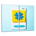 Pikkukuva 1 / 11: LASINEN LEIKKUULAUTA 2 x 30 x 52 KUVIO