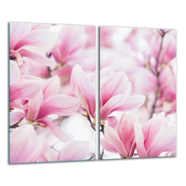 GLAS SKÆREBRÆT 2x 30x52 BLOMSTER