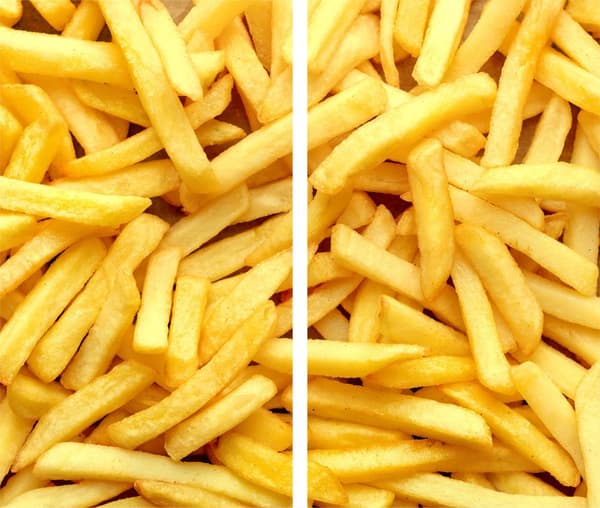 SKÄRBRÄDA I GLAS 2x 30x52 POMMES FRITES